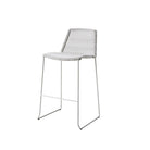 5465LW_1 White woven bar stool