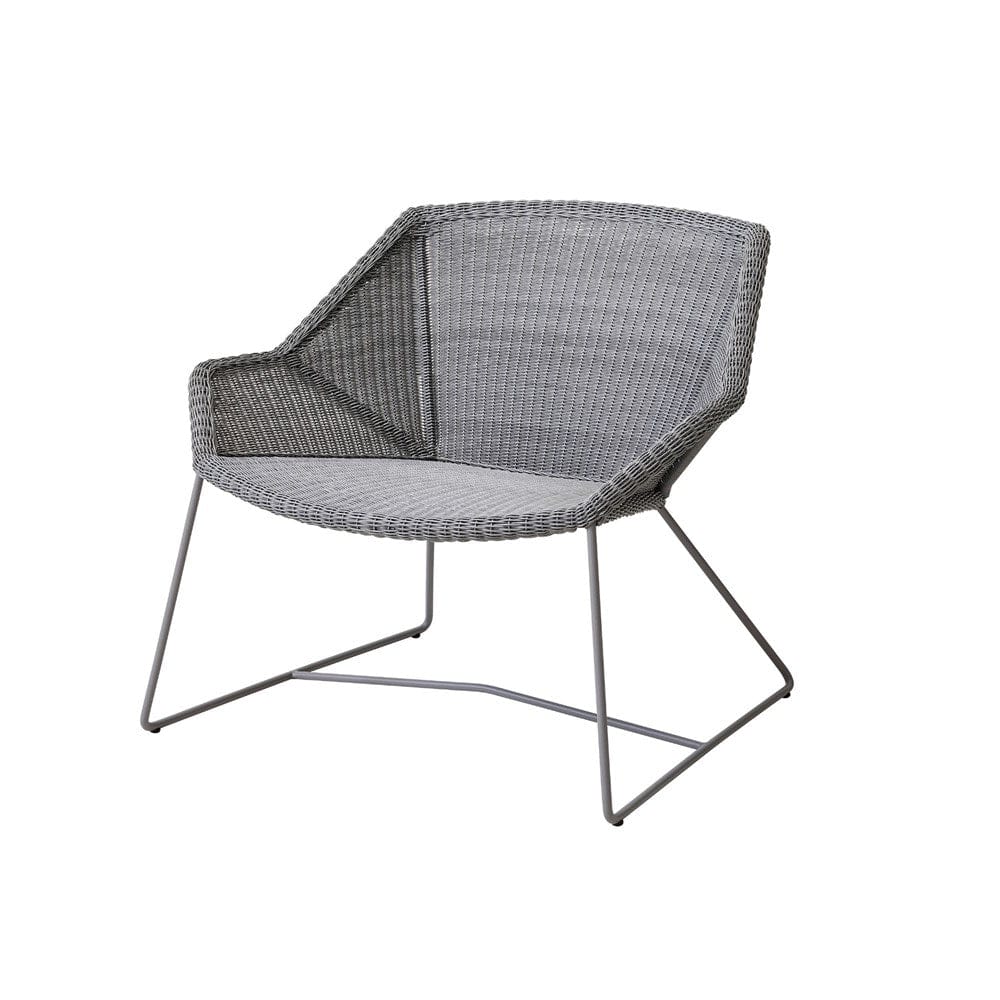 Grey wicker chair with metal frame - 5468LI_1