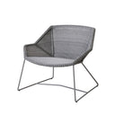 Grey wicker chair with metal frame - 5468LI_1