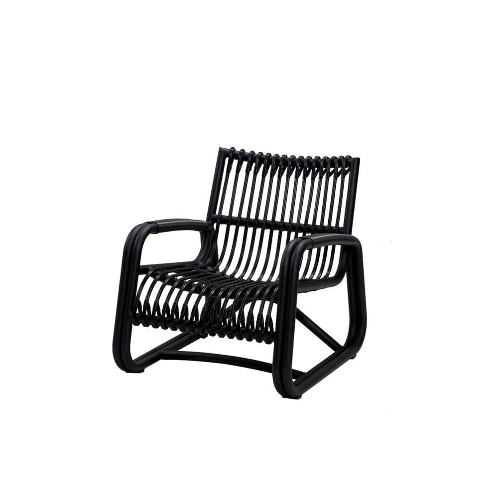 Black rattan chair - 57402ALG_1