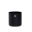Black cylindrical container with gray base, 5771ALI_1