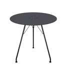 Black round outdoor table