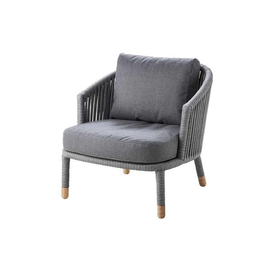 Moments Lounge Chair with Cushion Set - Grey
