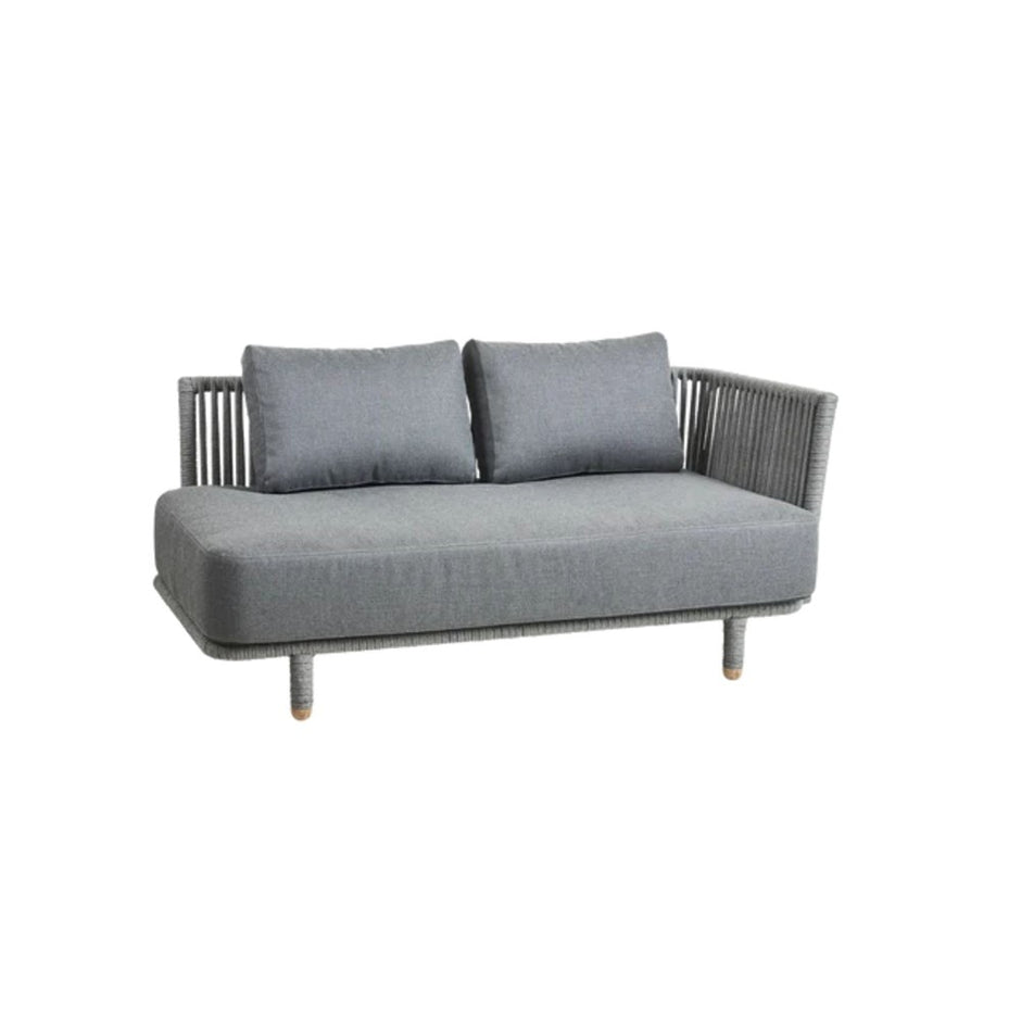 Moments 2 Seater Sofa Left with Cushion Set - Grey