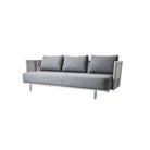 7543ROGAITG_1 Grey outdoor sofa with cushions