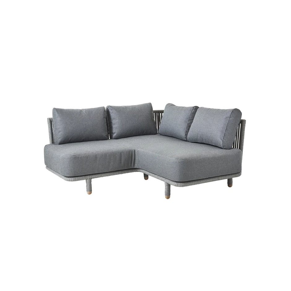 Moments Corner Sofa with Cushion Set - Grey