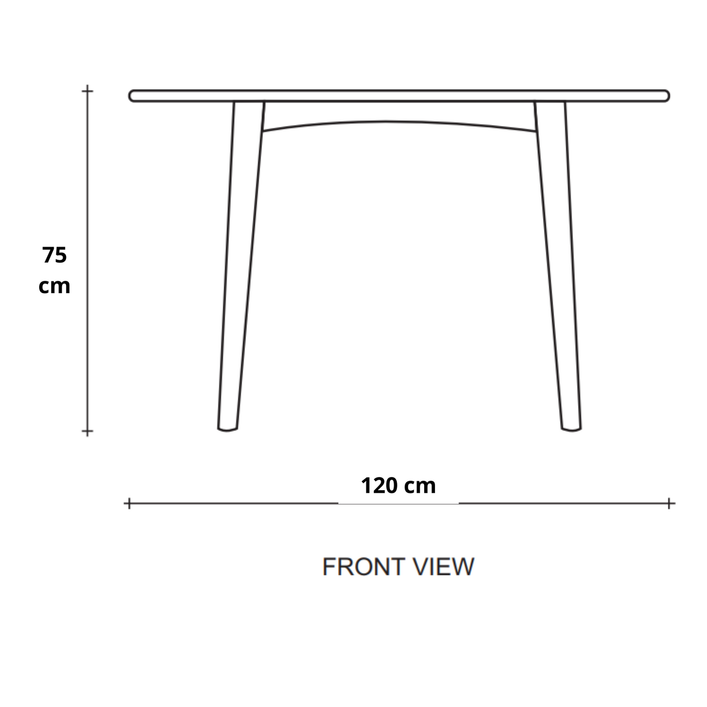 Grasshopper Round Dining Table 120(CM) - European Oak