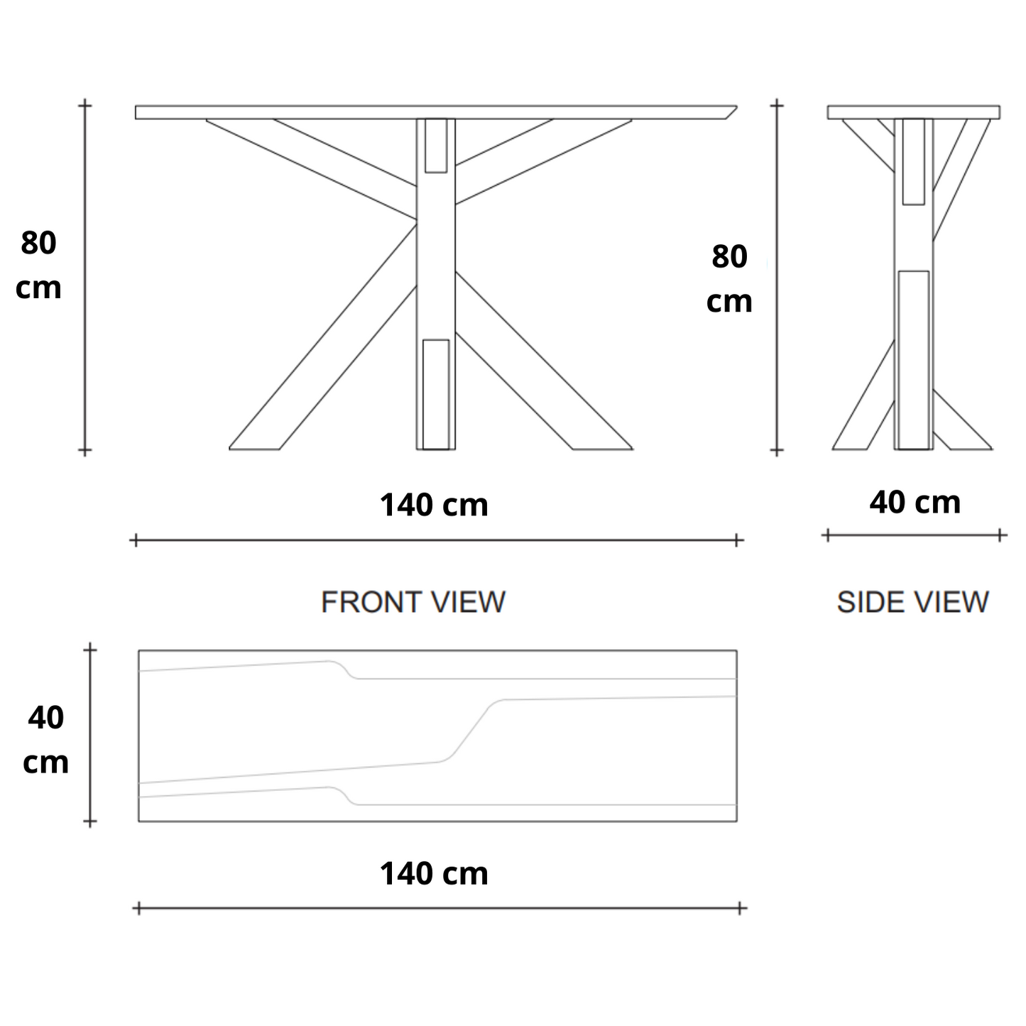 Ki Console Table - European Oak