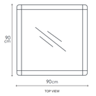 90x90cm Square Mirror - Top View (80_57_8ae1c826)
