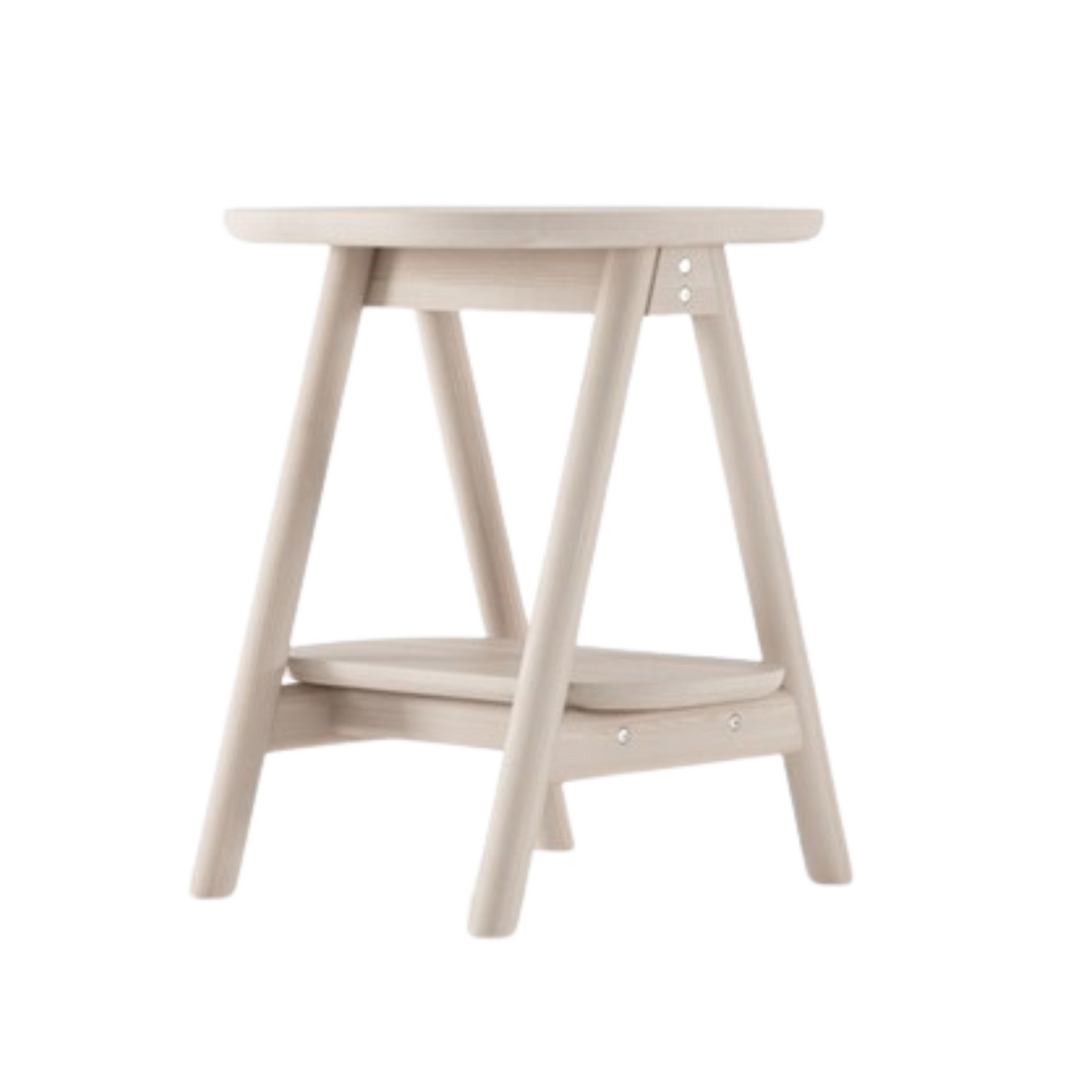 Curbus Rounded Side Table - White Ash