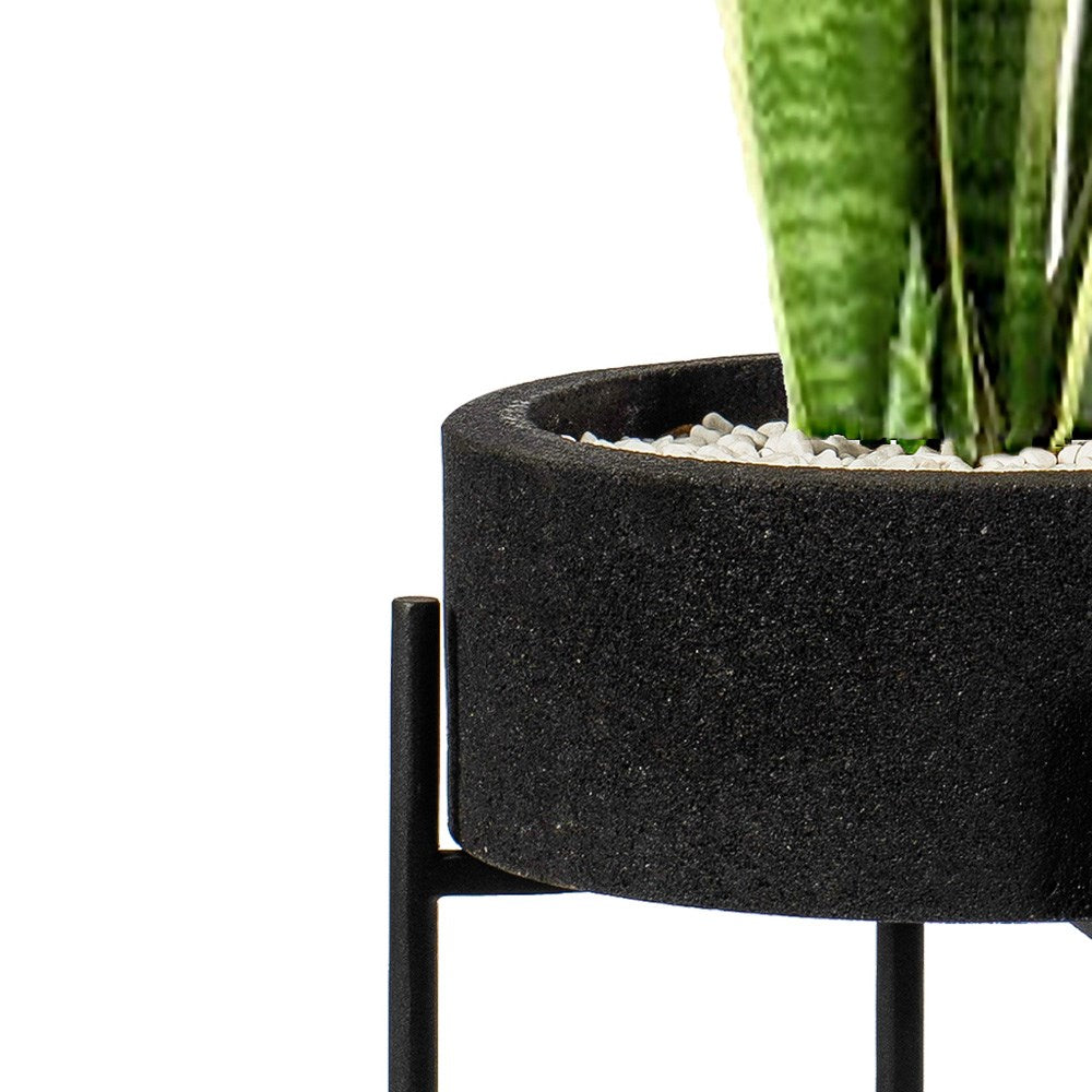 Lava Stone Plant Stand Large