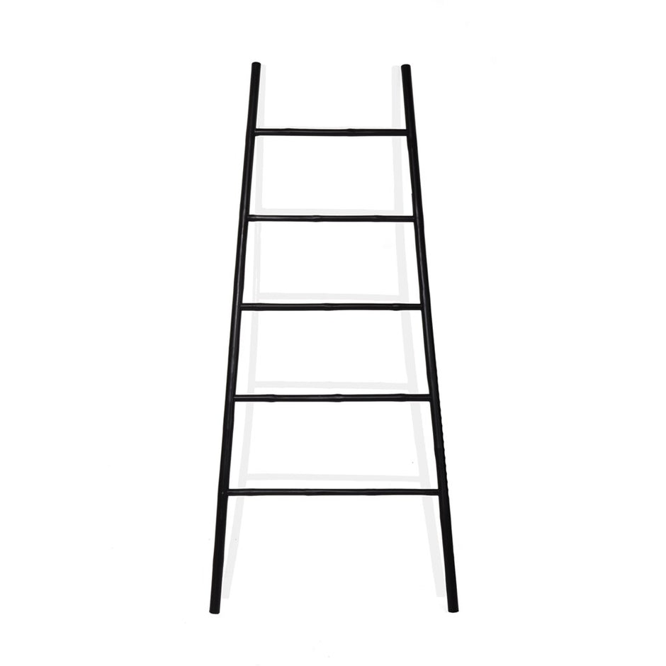 Splayed Bamboo Ladder | Designer Home Décor | SLH Furniture-Homewares-SLH-Matte Black-Bamboo,Paint-Smooth Natural-SLH AU