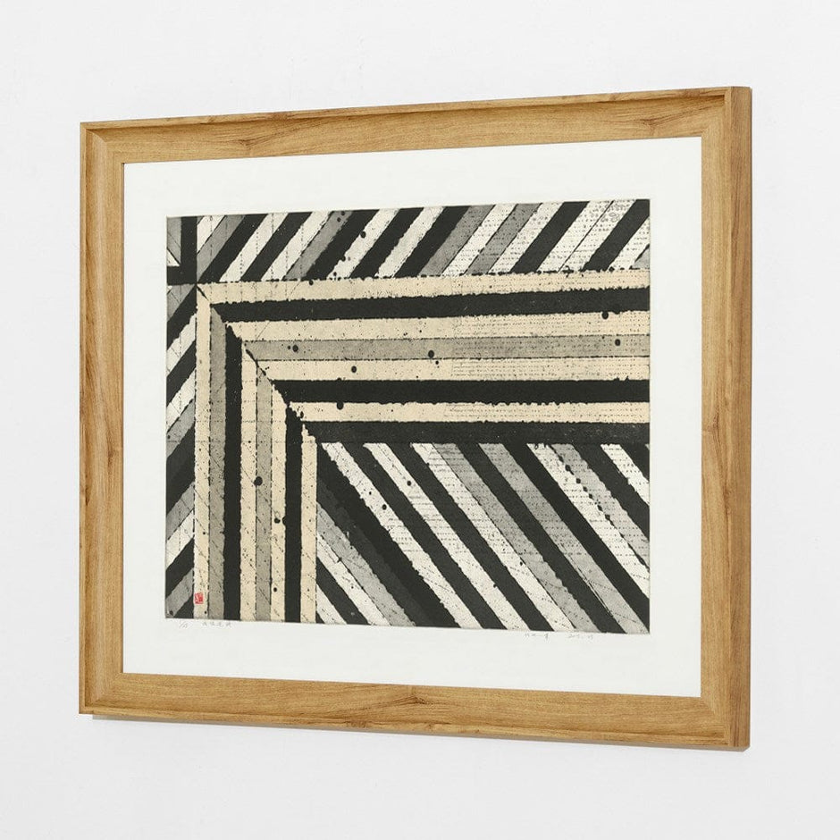 Linear Movement Geometric Art Print | SLH Contemporary Wall Art-Artwork-SLH-Grey Tone-Timber Frame/Canvas-Smooth-SLH AU