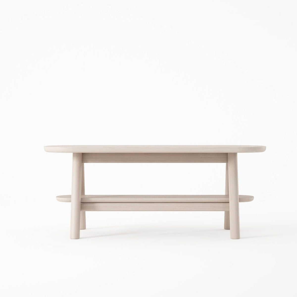 CR02-AW coffee table 100x40x40a, light wood, modern design
