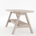 CR02-AW coffee table, light wood, 100x40x40cm with shelf