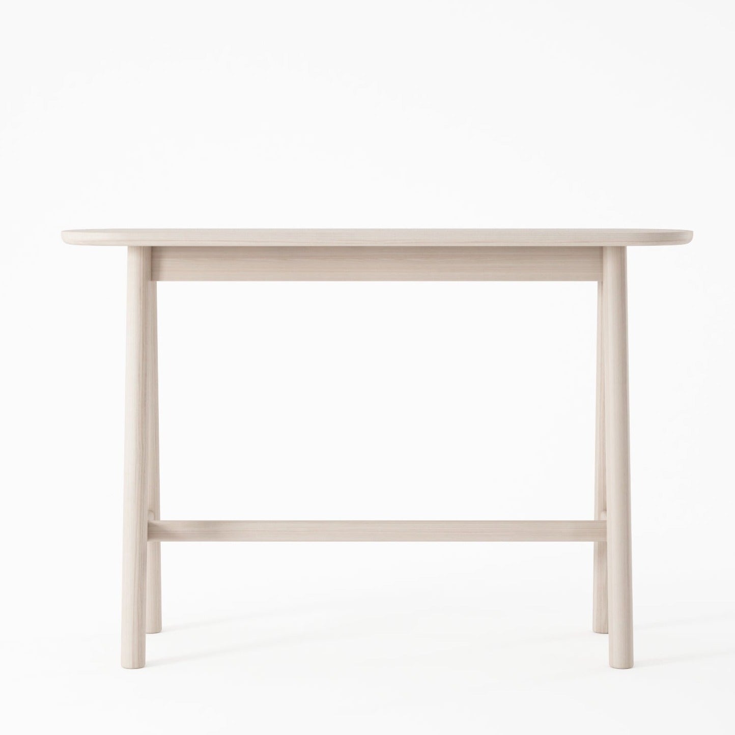 Curbus Oval Console - White Ash