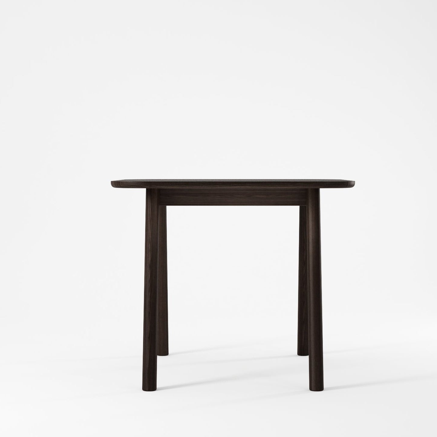 Curbus Square Dining Table - White Ash  Dark Stained