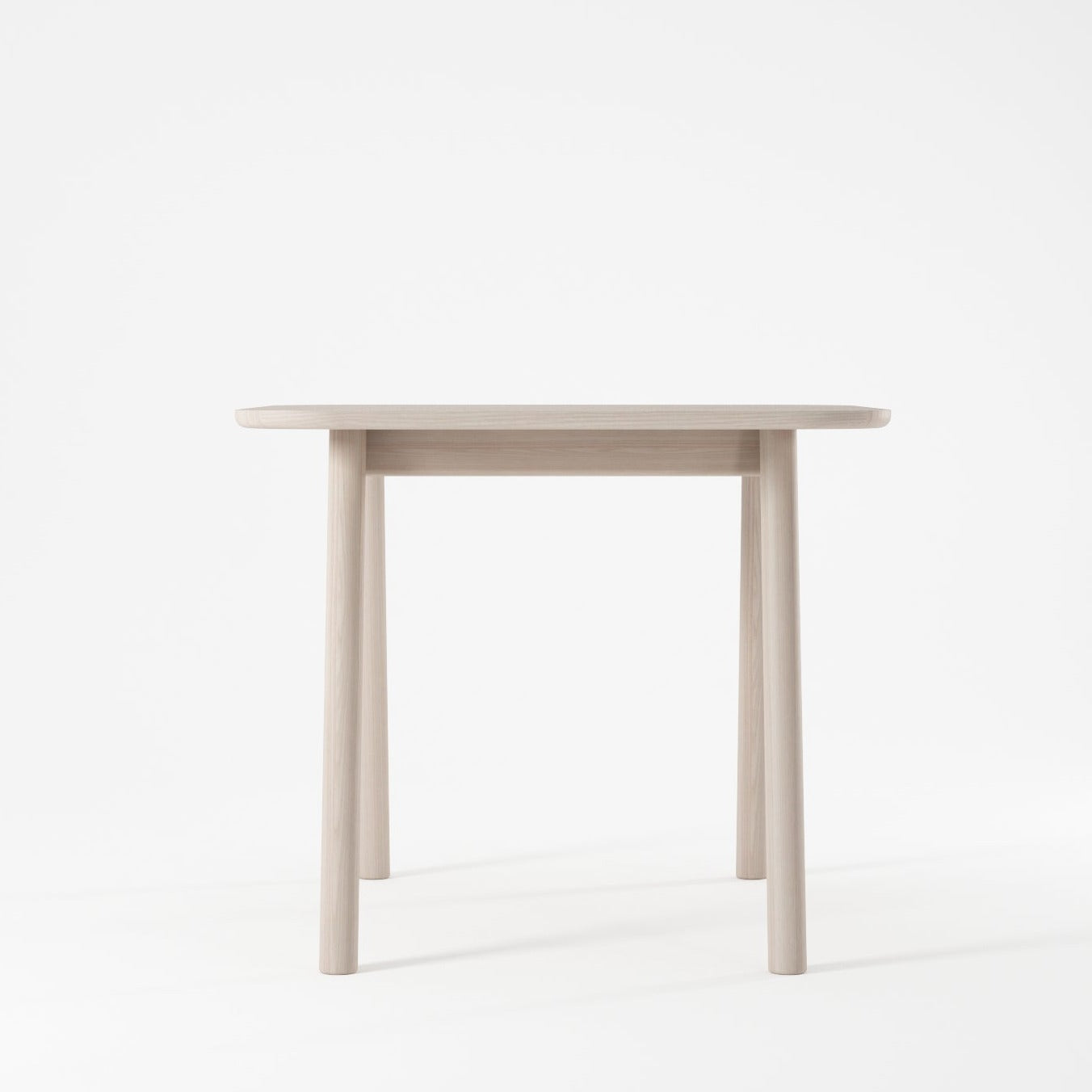 Curbus Square Dining Table - White Ash Dark