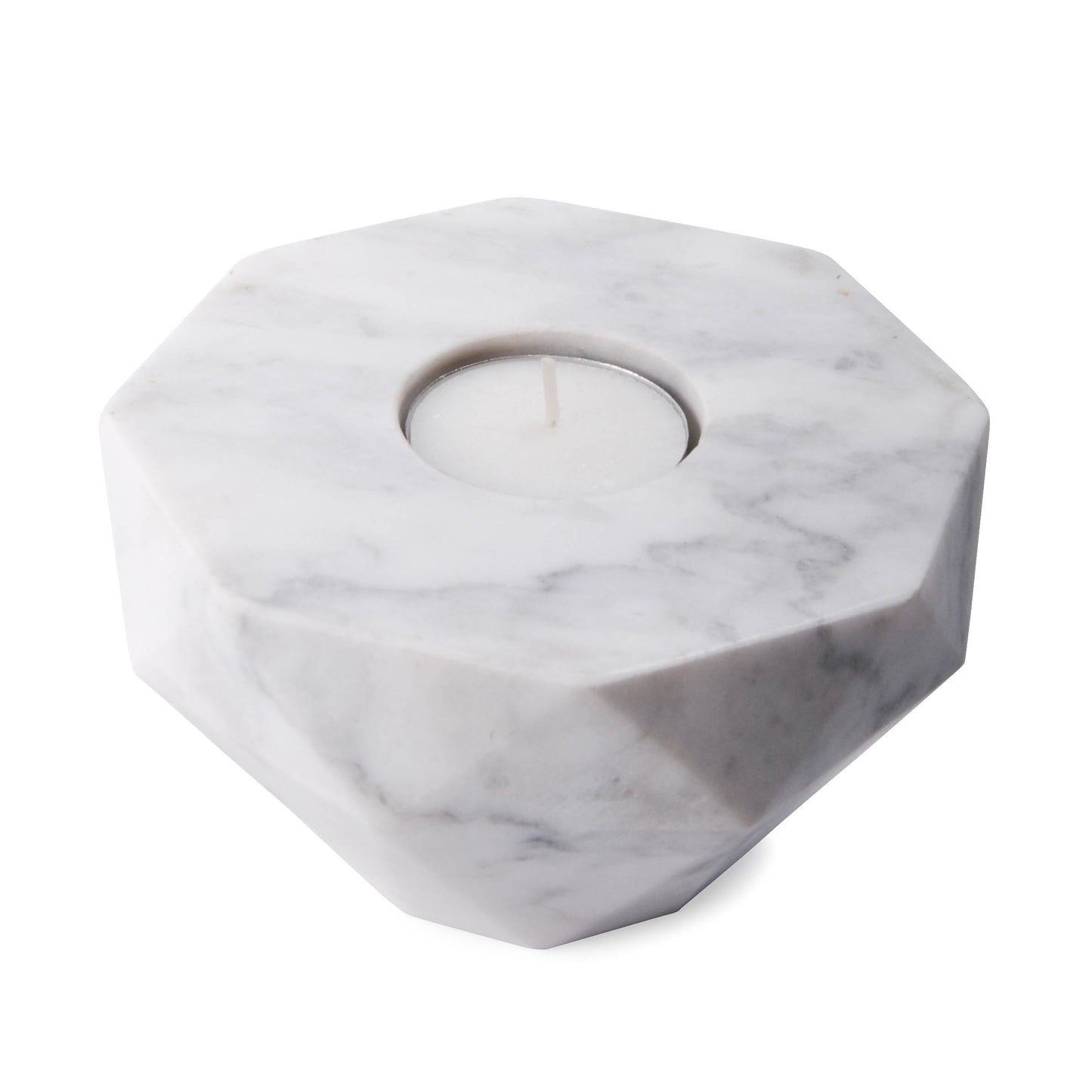 Elementer Flip Marble Candle Holder - White | Home Décor | SLH-Homewares-SLH-White-Marble-SLH AU