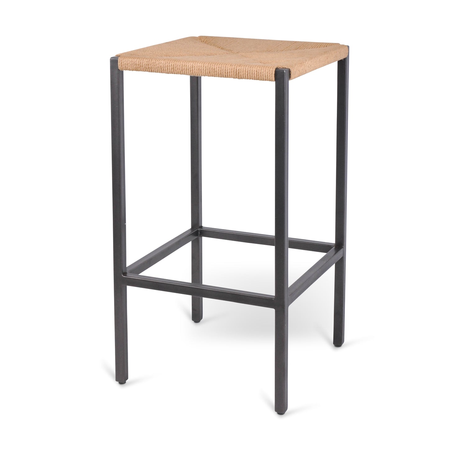 Coastal Bistro Counter Stool Natural Light-Indoor Furniture-SLH-Natural, Metallic-SLH AU