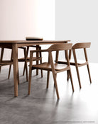 Grasshopper Mixd wooden dining table and chairs
