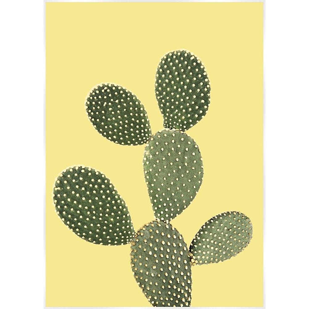 Saguaro Yellow Prickly Pear Cactus Canvus Print Artwork | SLH Furniture-Artwork-SLH-Yellow-SLH AU