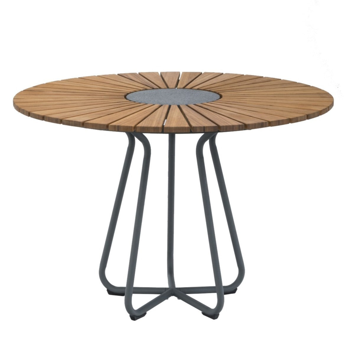 Circle Dining Table - Bamboo | Grey 110(CM)