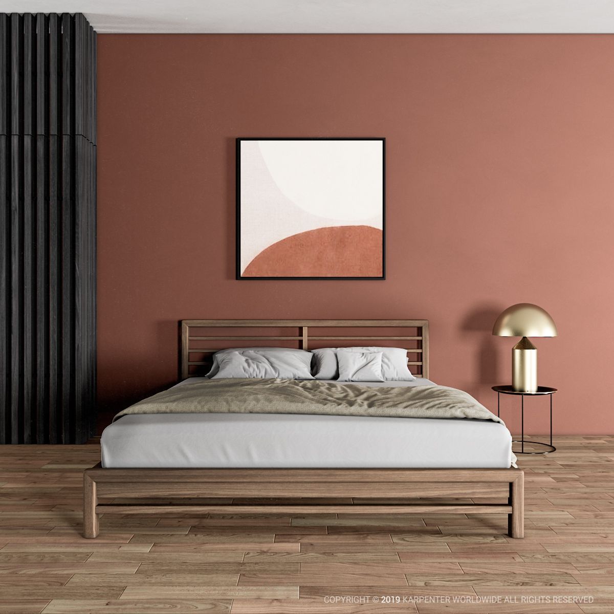 Jun Queen Bed - European Oak-Indoor Furniture-Karpenter-Neutral Oak Wood-European Oak-Hyrdro Oil-SLH AU