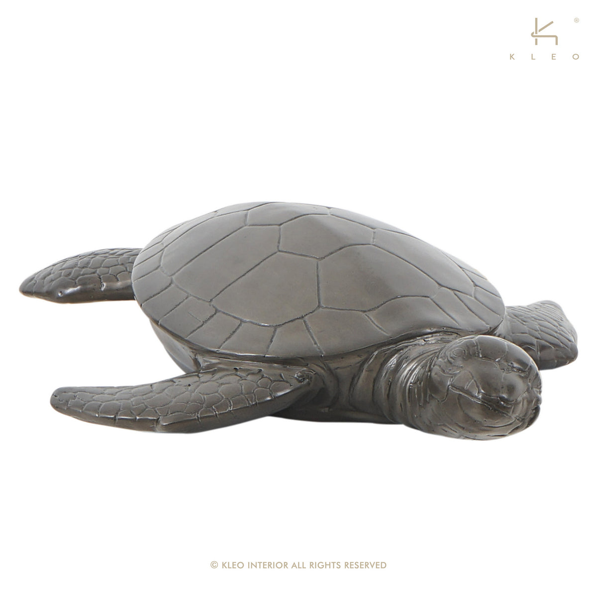 Cast Aluminium Turtle Décor Figurine | SLH Designer Furniture-Homewares-SLH-Metallic-SLH AU