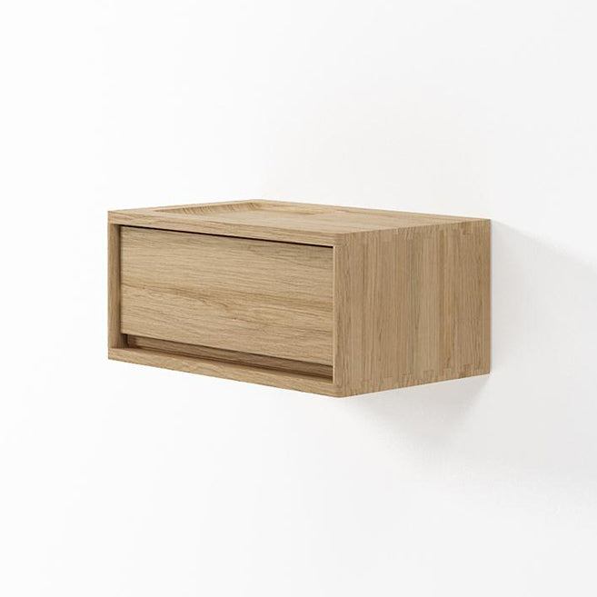 Hanging / Floating cabinet with drawer in European Oak Timber