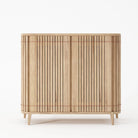 KKP07O-2 wooden cabinet with vertical slats