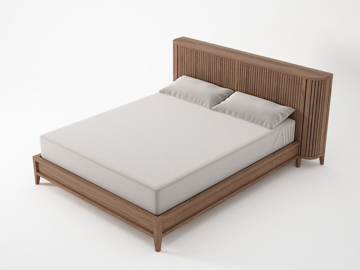 Koppar King Bed - FSC Recycled Teak-Indoor Furniture-Karpenter-Teak Brown-FSC-Certified Recycled Teak-SLH AU