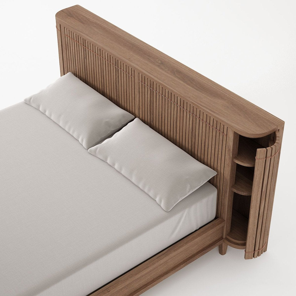 Koppar King Bed - FSC Recycled Teak-Indoor Furniture-Karpenter-Teak Brown-FSC-Certified Recycled Teak-SLH AU