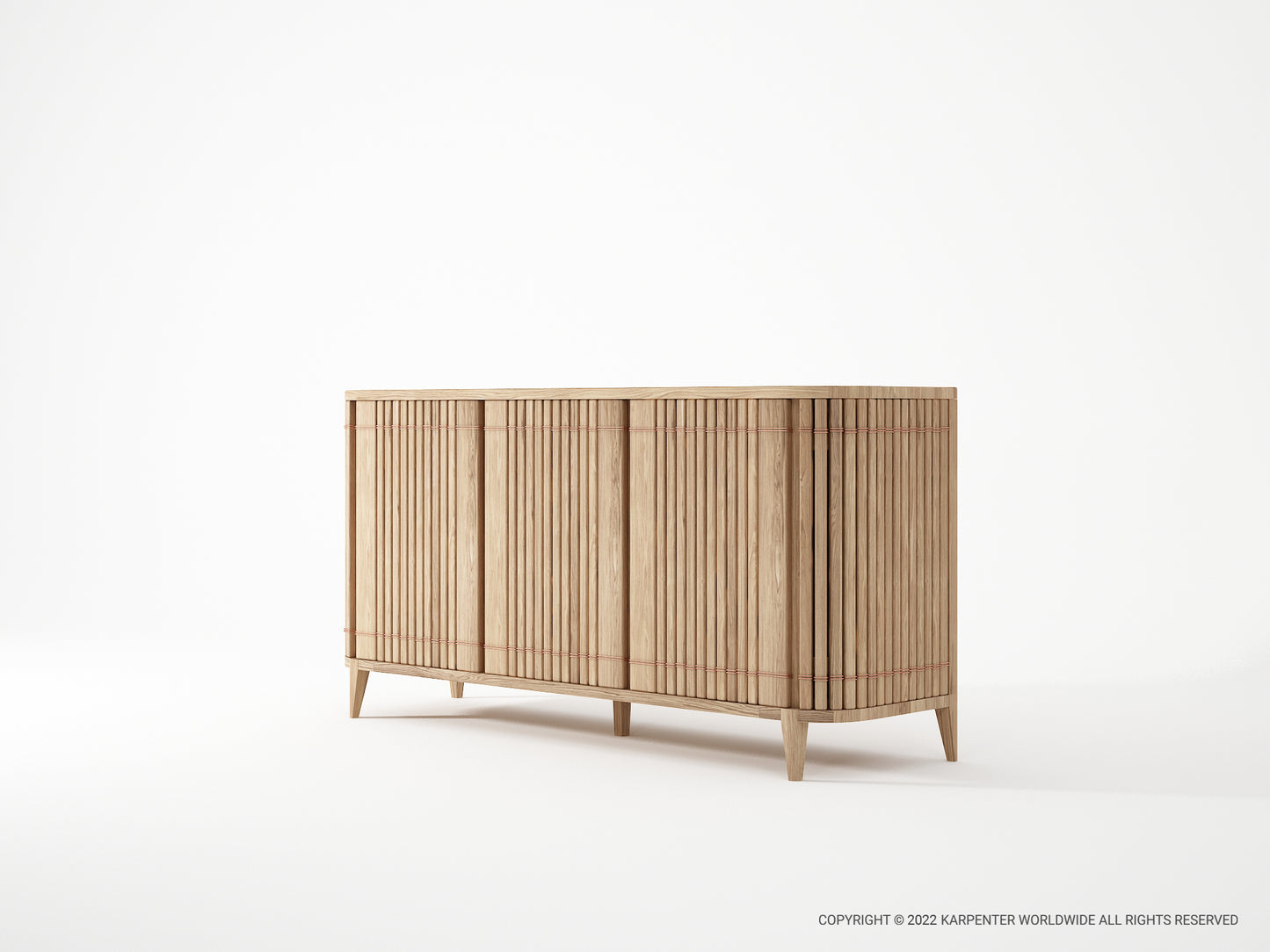 Koppar Large Sideboard with 3 Doors - European Oak