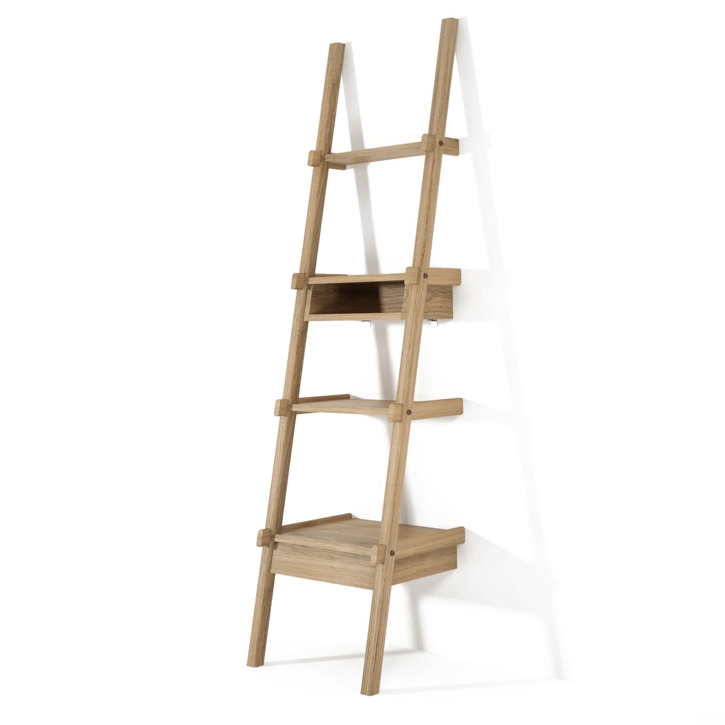 Simply City European Oak Ladder Shelves & Drawer Unit | SLH Furniture-Indoor Furniture-Karpenter-Neutral Oak Wood-European Oak-SLH AU