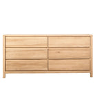 Six-drawer wooden dresser