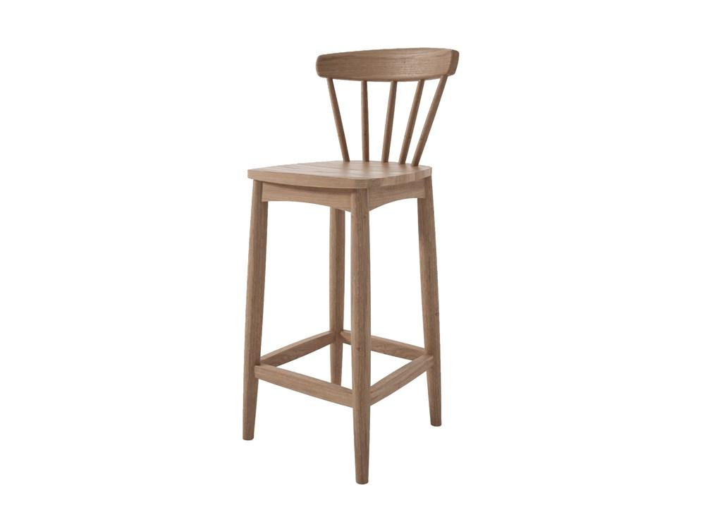 Twist Counter Stool - FSC Recycled Teak