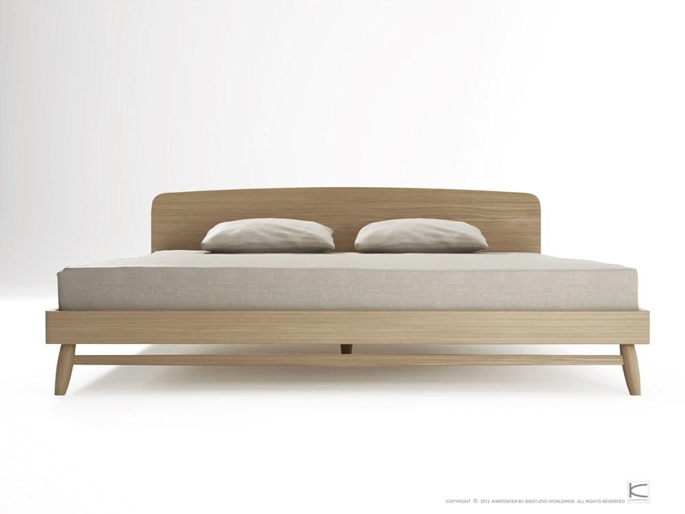 Twist King Bed - European Oak-Indoor Furniture-Karpenter-Neutral Oak Wood-European Oak-SLH AU