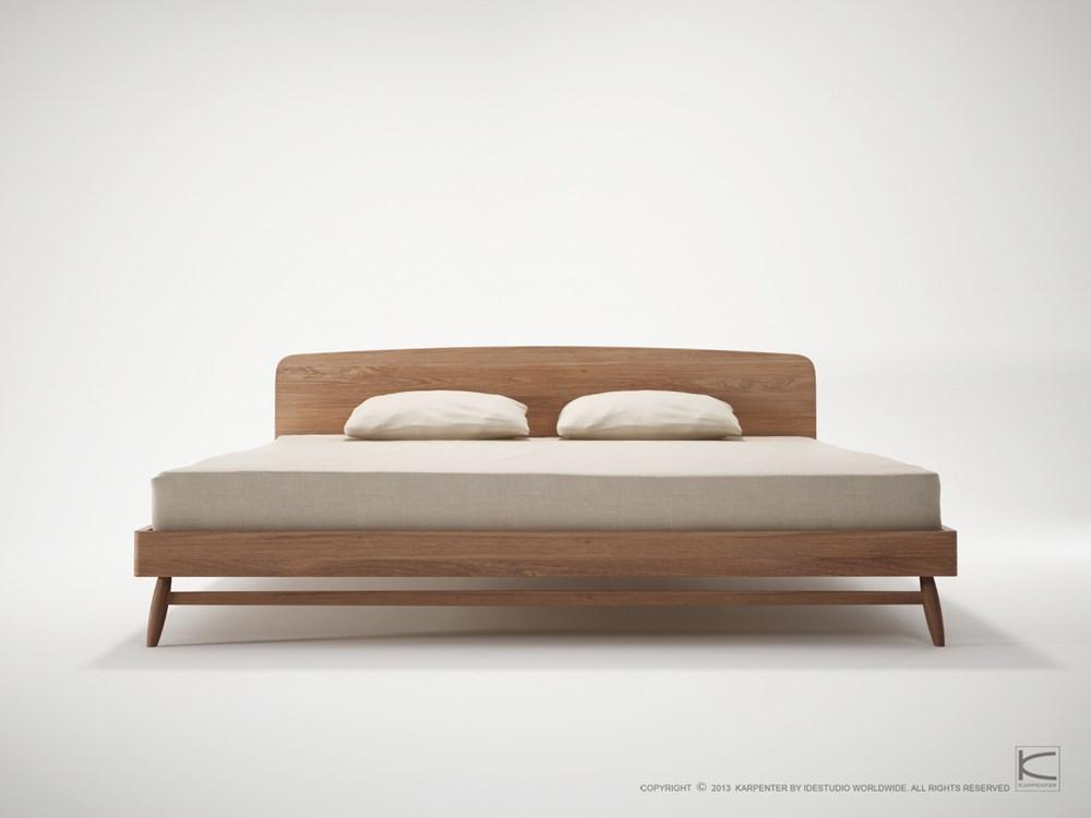 Twist King Bed - FSC Recycled Teak-Indoor Furniture-Karpenter-Teak Brown-FSC-Certified Recycled Teak-SLH AU