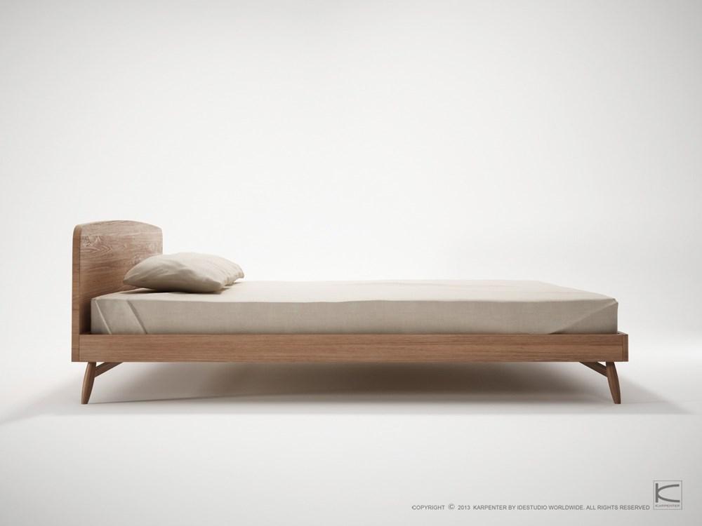 Twist King Bed - FSC Recycled Teak-Indoor Furniture-Karpenter-Teak Brown-FSC-Certified Recycled Teak-SLH AU