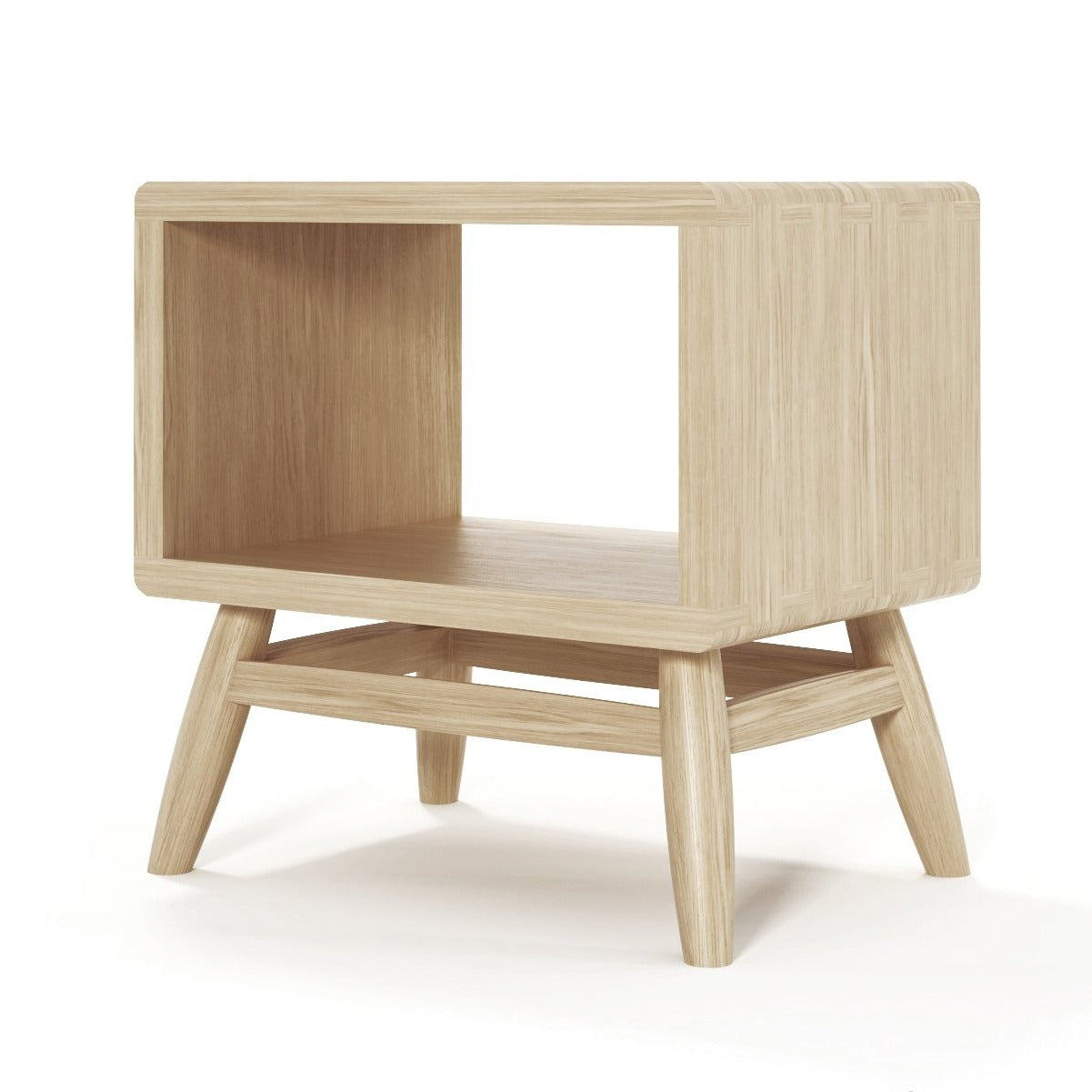 Twist Bedside - European Oak