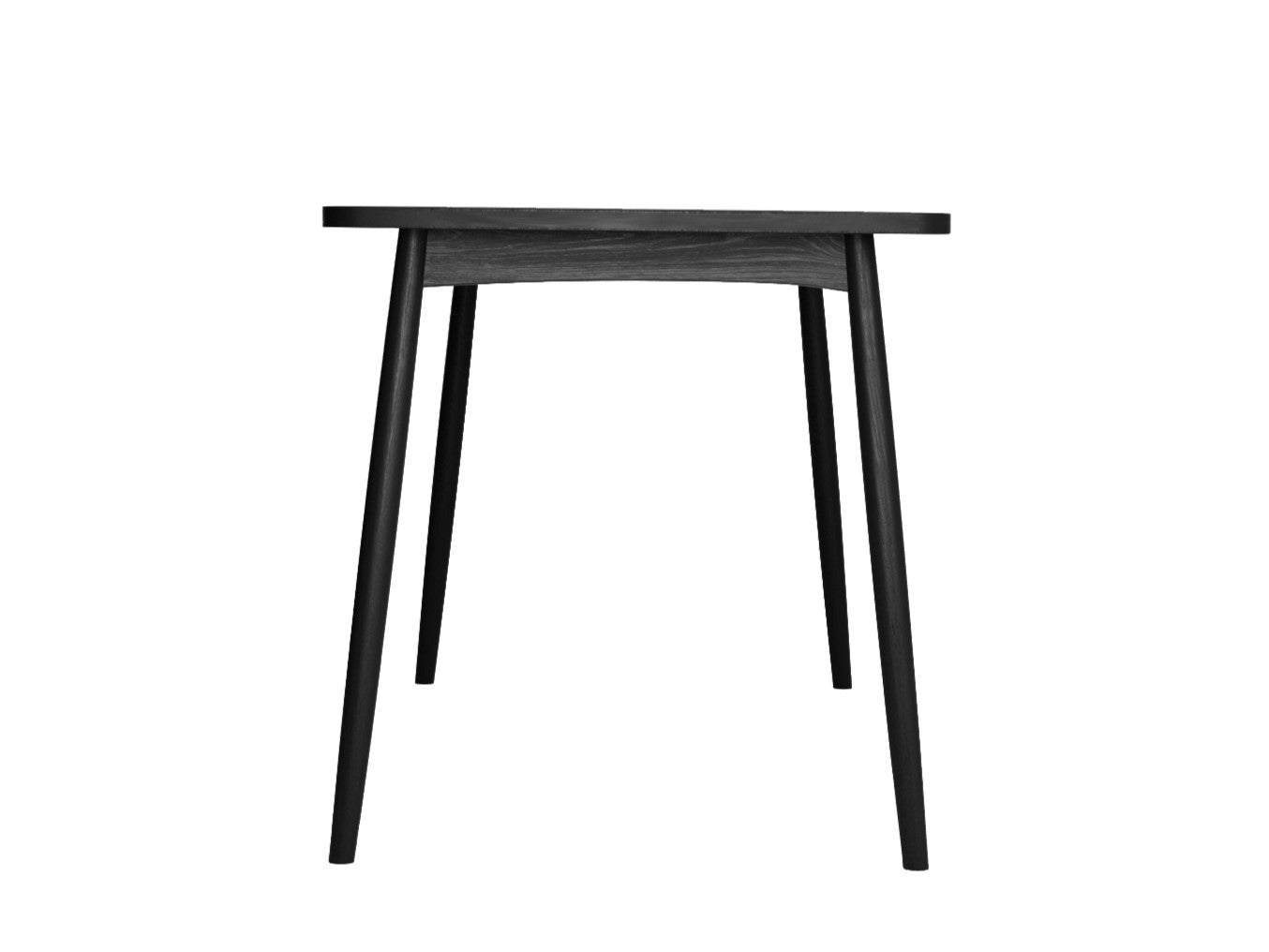 Twist Dining Table 160(CM) - Satin Black