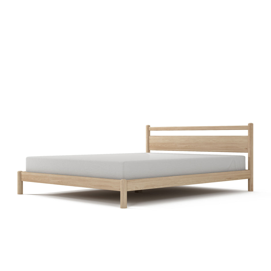 Taku Queen Bed - Solid European White Oak - Sustainable Designer Beds-Beds & Bedsides-Karpenter-Neutral Oak Wood-European White Oak-Water-based-SLH AU