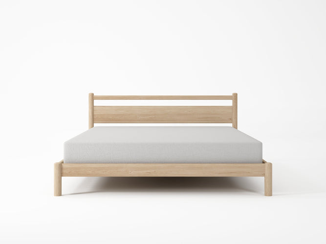 KTA010O_2 - Wooden bed frame with mattress
