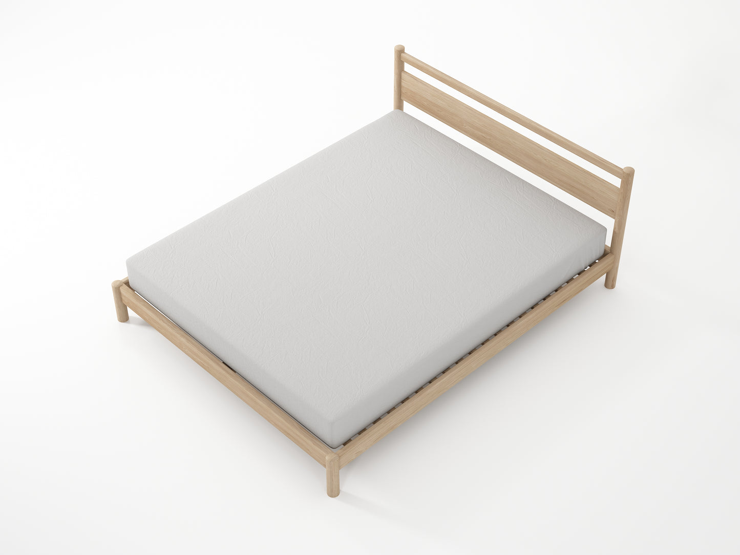 Taku Queen Bed  - European White Oak