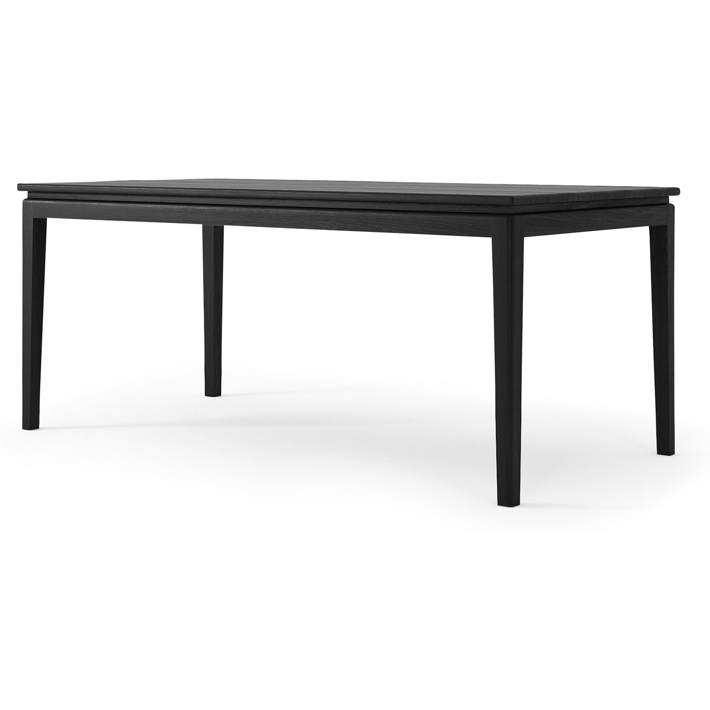 Twenty Twenty Rectangular Satin Black Dining Table (180cm) | SLH-Indoor Furniture-Karpenter-Black Stained Oak-Black Stained European Oak-Natural Oil-based-SLH AU