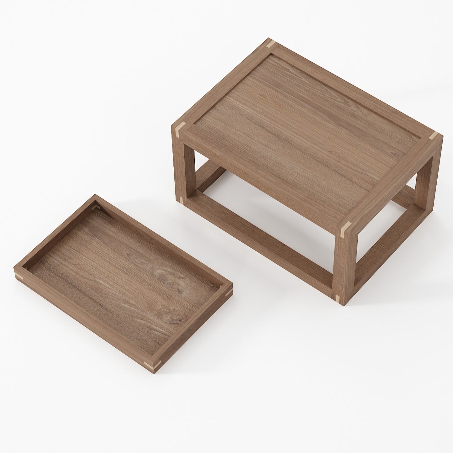 Up and Down Small Coffee Table - European Oak