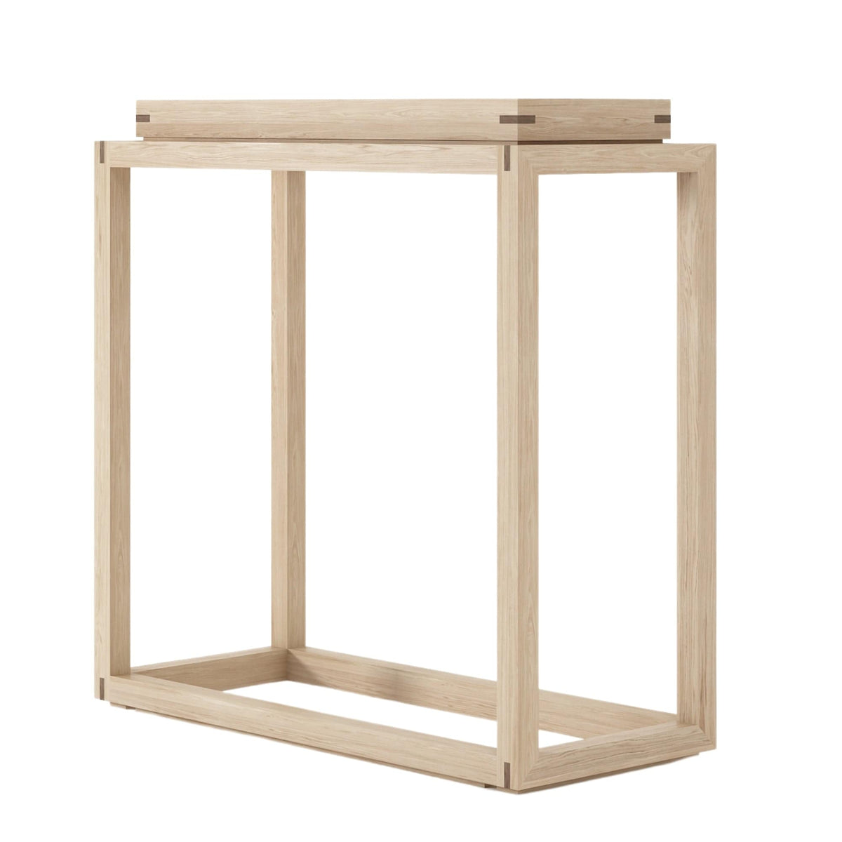 KUD04O Side Table - Light Wood Frame