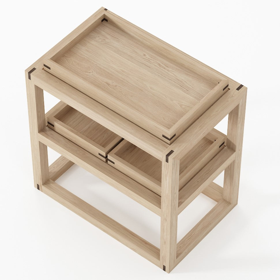 Up and Down Shelving unit - European Oak