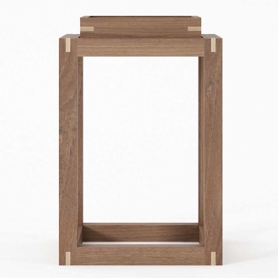 Up and Down Single Tray Side Table - FSC Teak